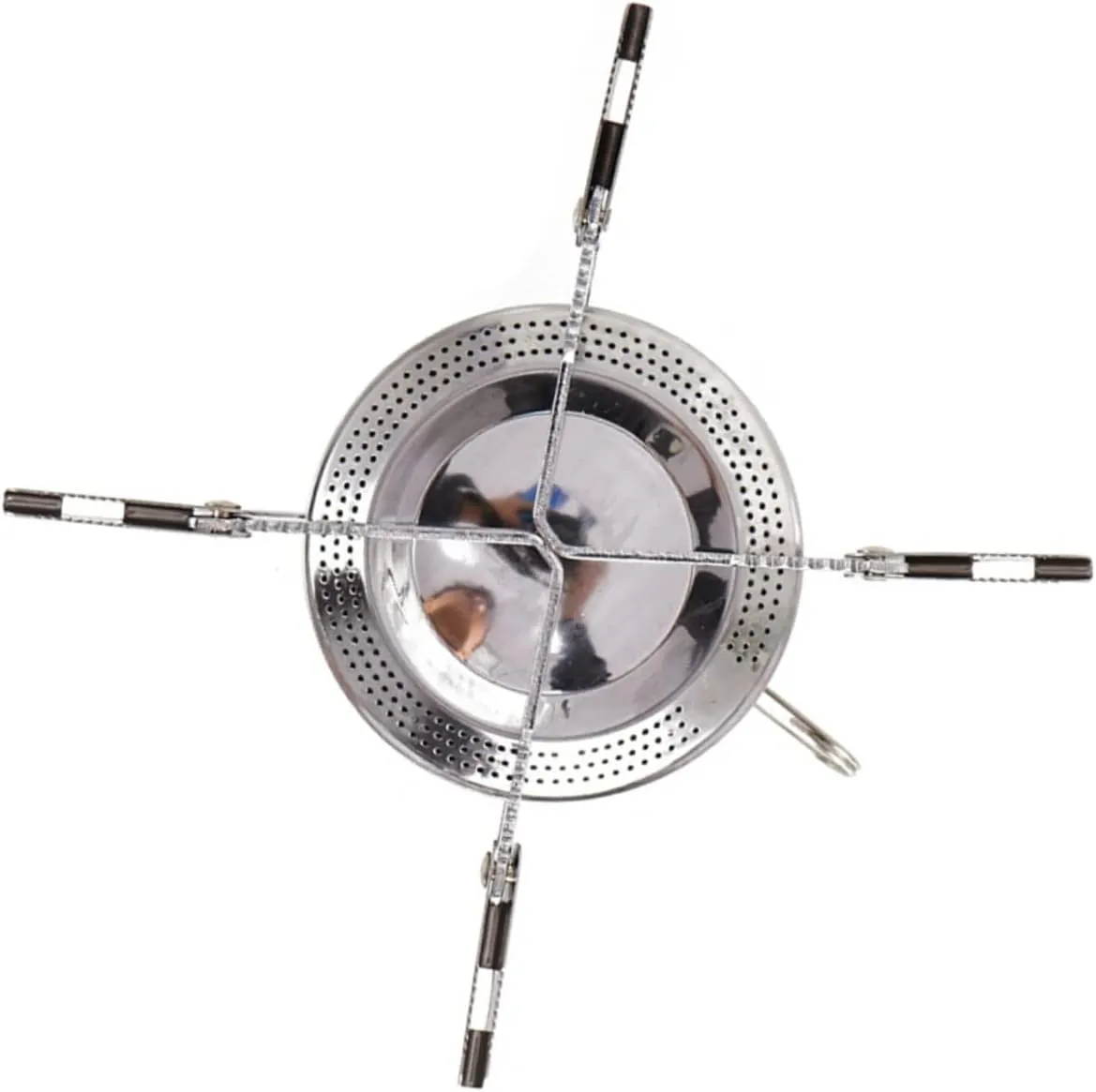 Camping Supplies Portable Metal Stove Reusable Gas Burner Sturdy Design for Hiking Picnic Stainless Steel Cooking Stove