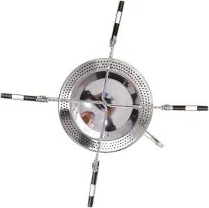 Camping Supplies Portable Metal Stove Reusable Gas Burner Sturdy Design for Hiking Picnic Stainless Steel Cooking Stove