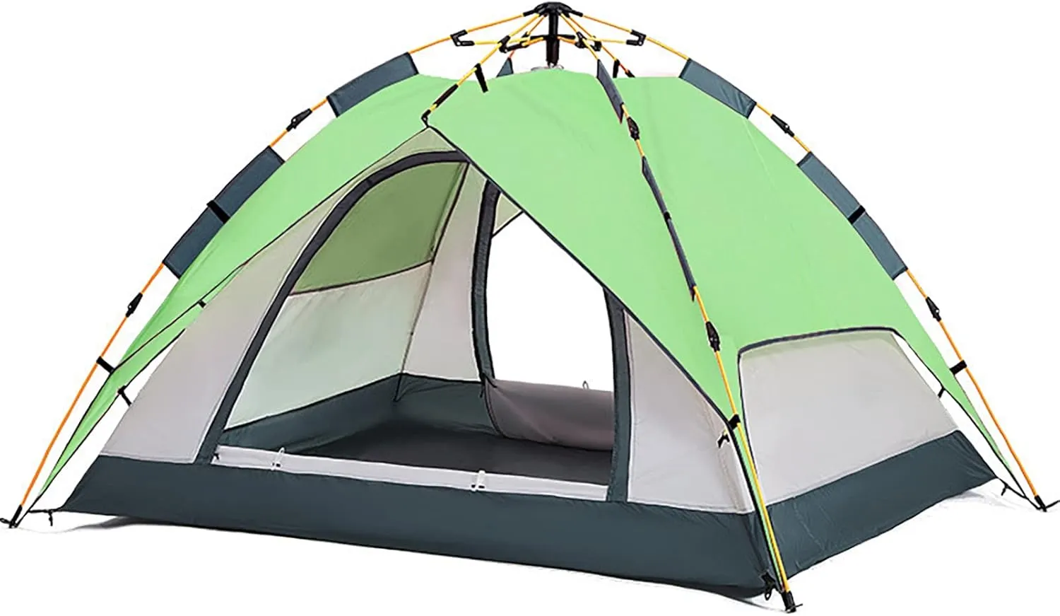 Camping Tent for 3/4 Person, Lightweight Waterproof Backpacking Tent with Removable Rain Fly for 4 Seasons, Portable Dome Cabin Tent Suitable for Family, Hiking, Travel
