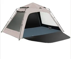 Camping Tent Waterproof & Windproof 3 Seasons Lightweight Backpacking Tent Suitable for Outdoor,Hiking,Glamping - Easy Setup Removable Rainfly Portable Tent, 292X192X150CM, Gold