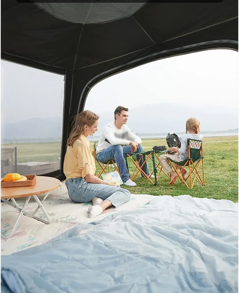 Camping Tent Waterproof & Windproof 3 Seasons Lightweight Backpacking Tent Suitable for Outdoor,Hiking,Glamping - Easy Setup Removable Rainfly Portable Tent, 292X192X150CM, Gold