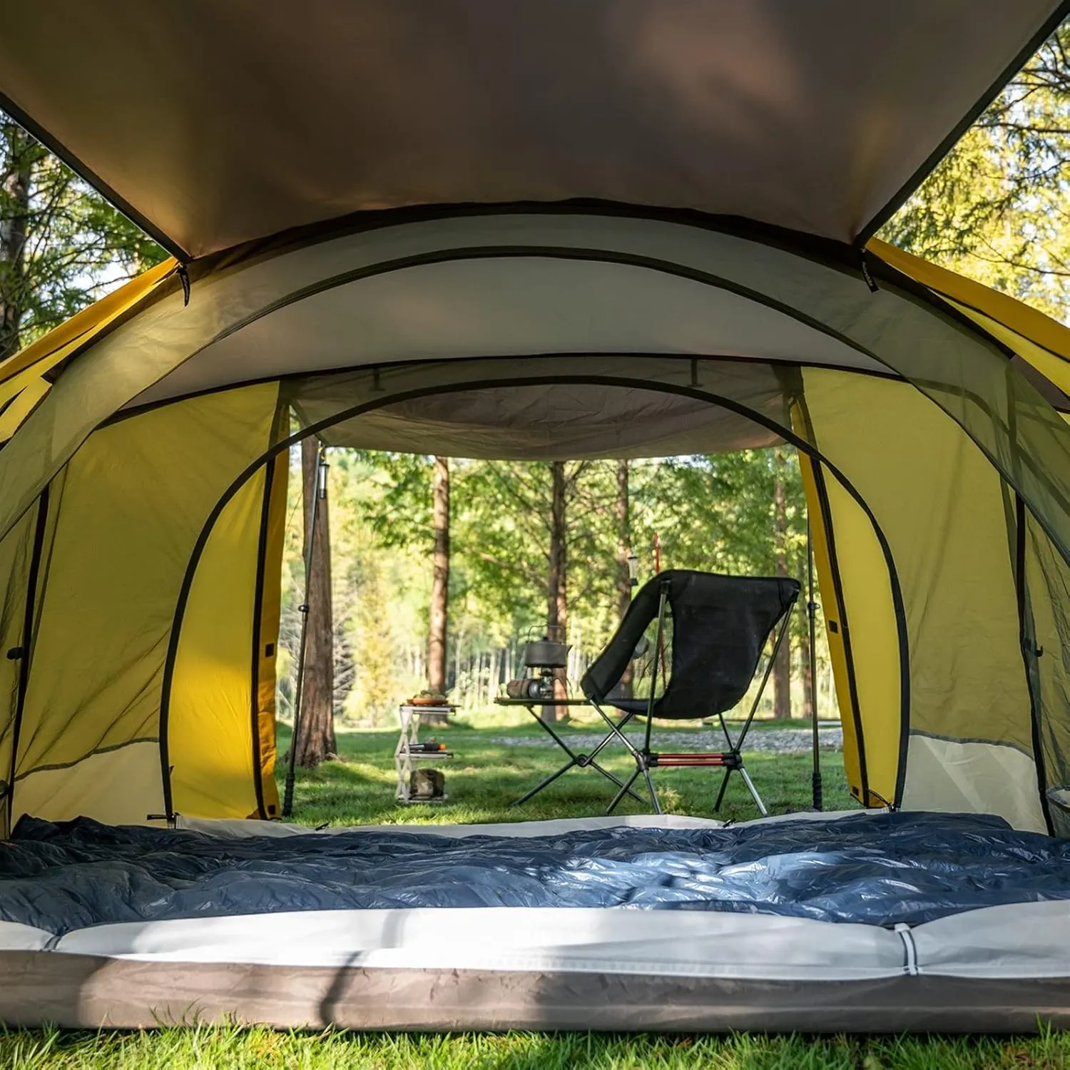 Camping Tent Waterproof Double Layer Butterfly Cross Design Outdoor Tent Aluminum Rod Ultralight Camping Tents