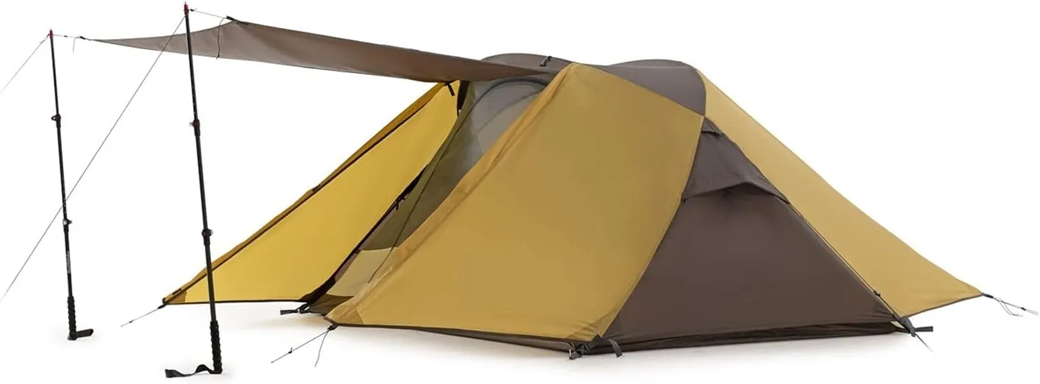 Camping Tent Waterproof Double Layer Butterfly Cross Design Outdoor Tent Aluminum Rod Ultralight Camping Tents