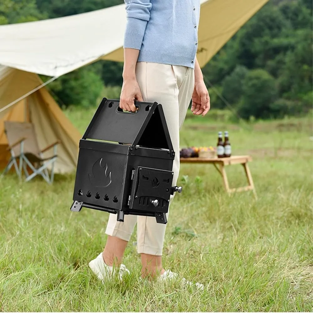 Camping Wood Stove Foldable Burning for Hiking