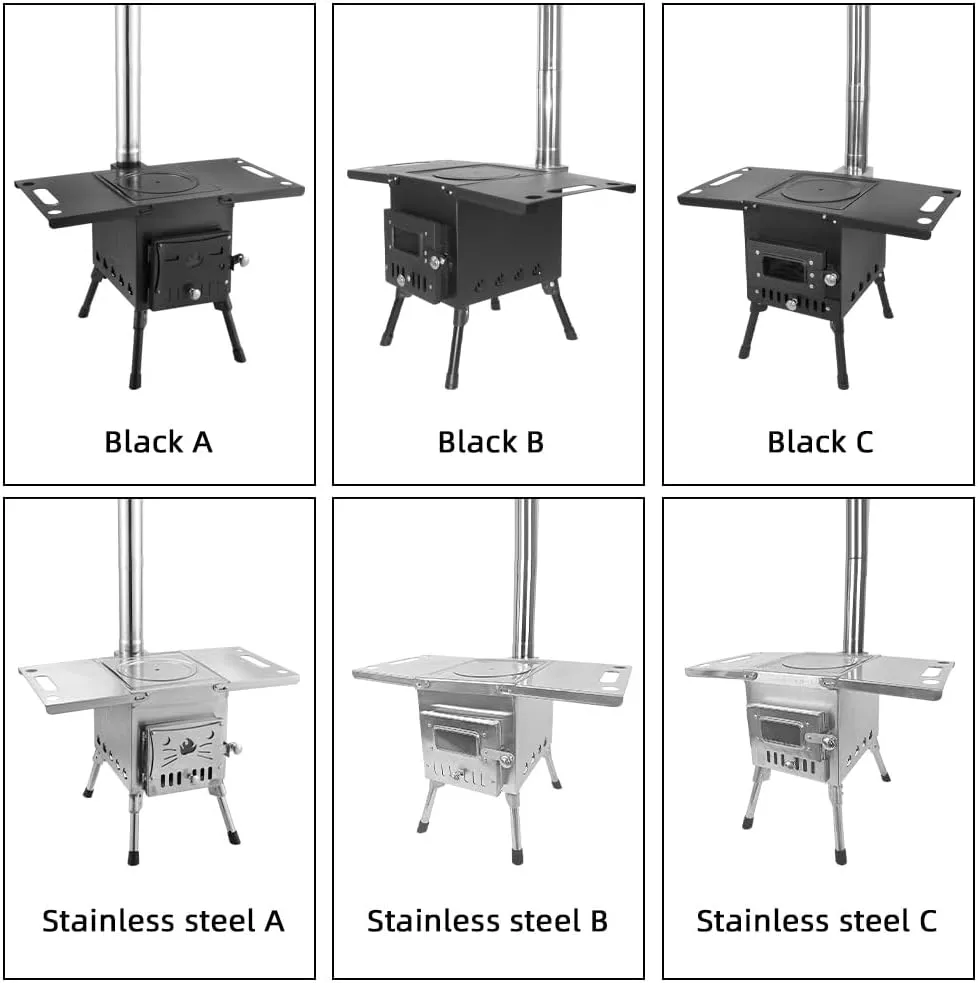 Camping Wood Stove Foldable Burning for Hiking