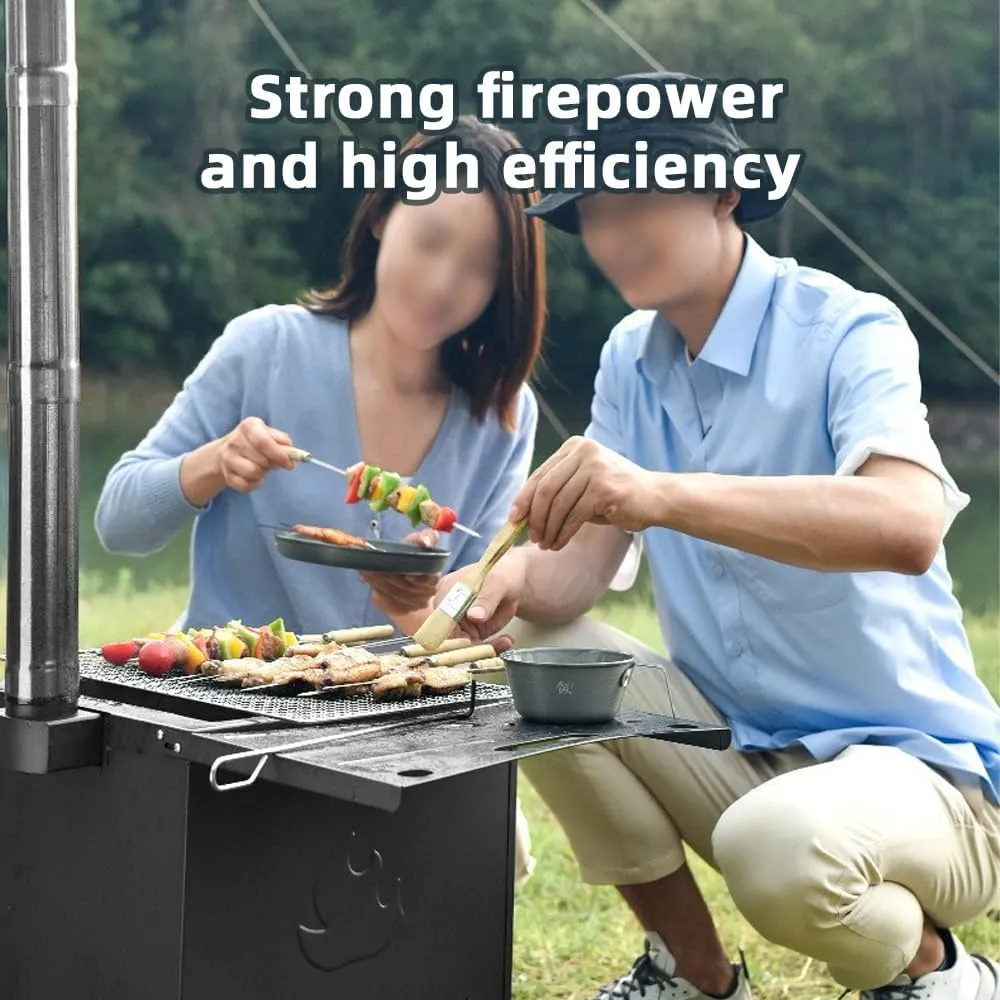 Camping Wood Stove Foldable Burning for Hiking