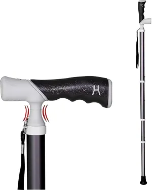 Canes for Women, Folding Blind Cane, Height Adjustable Cane Wonderful Cane 105Cm/41In Telescopic Blind Cane Folding Hiking Cane for Elderly and Mountaineers
