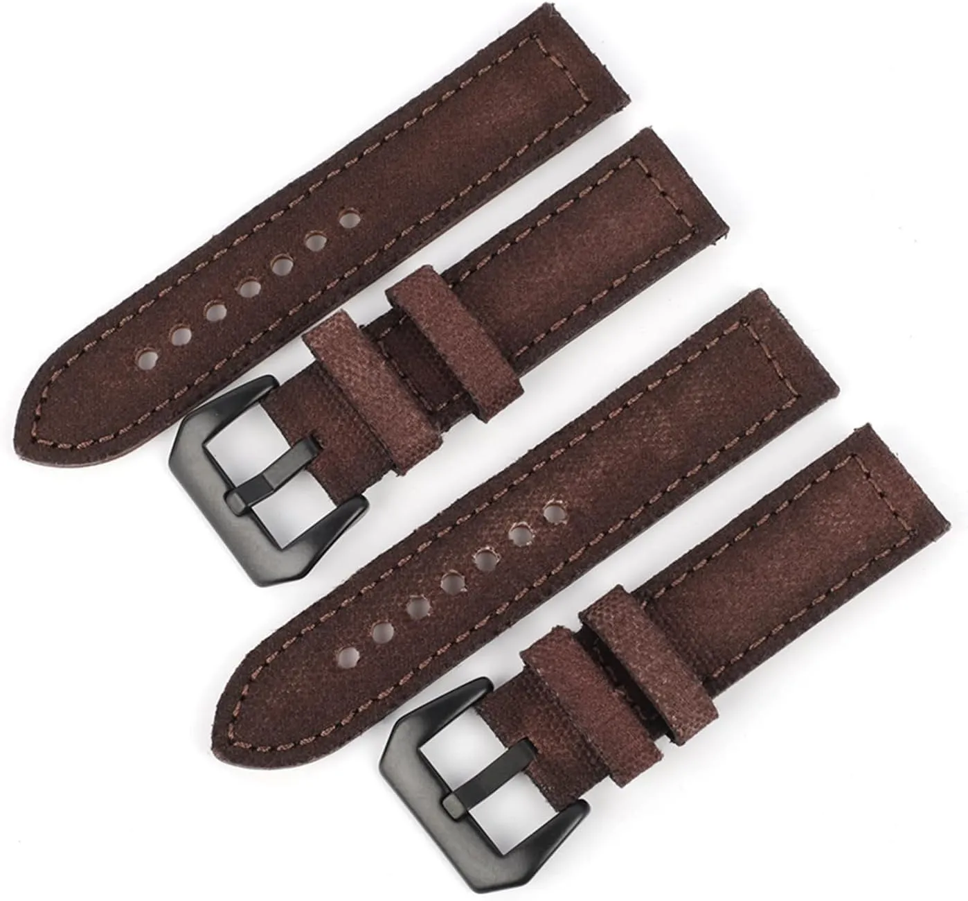 Canvas Leather Watch Band Sports Watchstrap Coffee Military 22mm Bracelet For Men Women Watch Accessories replacement