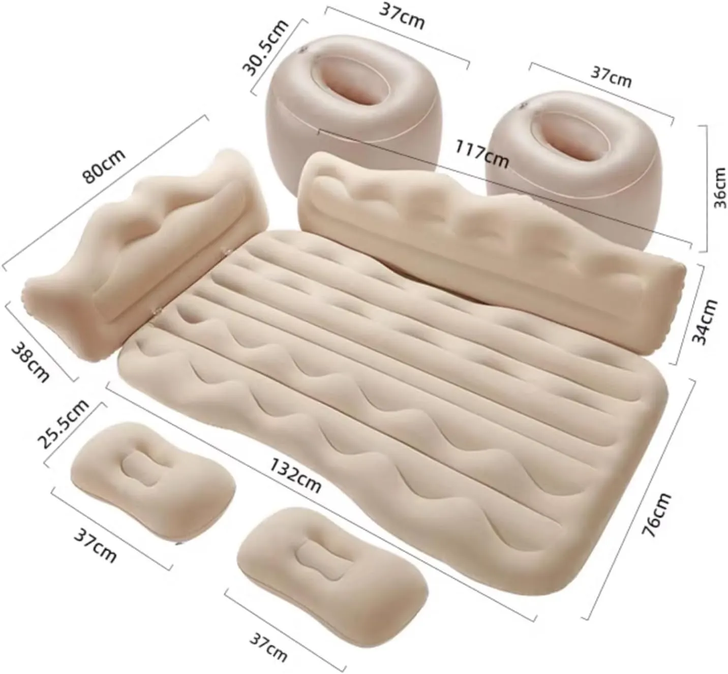Car Air Mattress for Cadillac SRX(7seats) 1. Generation 2004 2005 2006 2007 2008 2009 Thickened Durable Car Camping Air Mattress Bed with Air Pump Inflatable Sleeping Mat,D