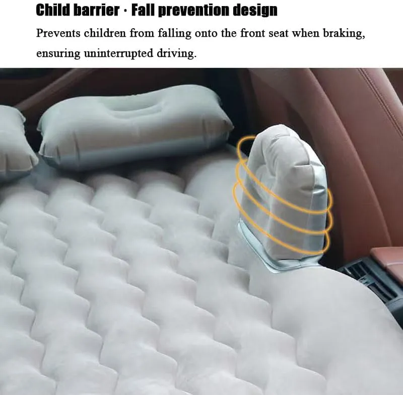 Car Air Mattress for Jeep Liberty, Inflatable Back Seat Sleeping Pad with Pump & 2 Pillows, Folding Portable Camping Bed for Travel& Road Trips,Blue