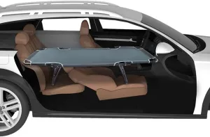 Car Non-Inflatable Folding Travel Cot, Folding Cot Camping Cot for Outdoor Travel Camp Beach Vacation for Adults Portable Folding Outdoor (Color : A)