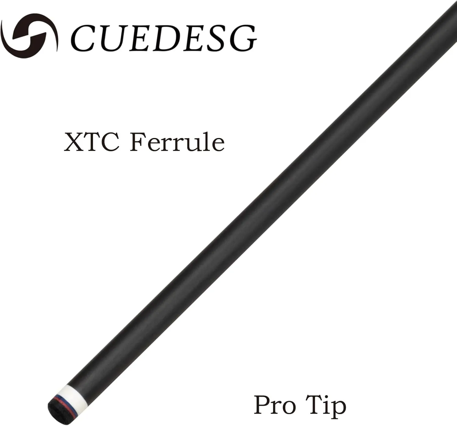 Carbon Fiber Pool Cue Stick 10.5mm/11.8mm/12.5mm,Low Deflection Pool Stick with Rare Wood Butt,Professional Cue Stick with Box Case