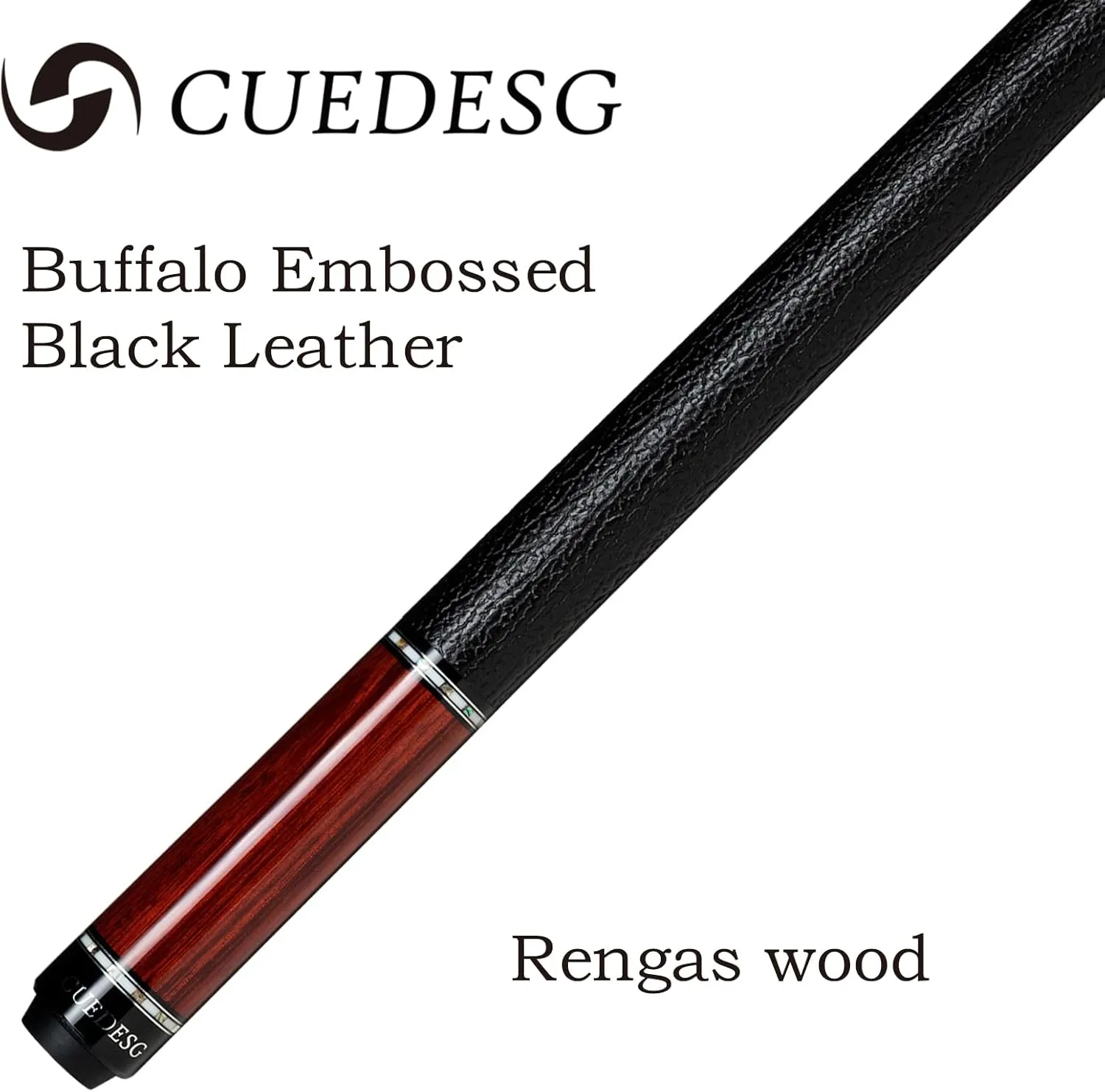 Carbon Fiber Pool Cue Stick 10.5mm/11.8mm/12.5mm,Low Deflection Pool Stick with Rare Wood Butt,Professional Cue Stick with Box Case