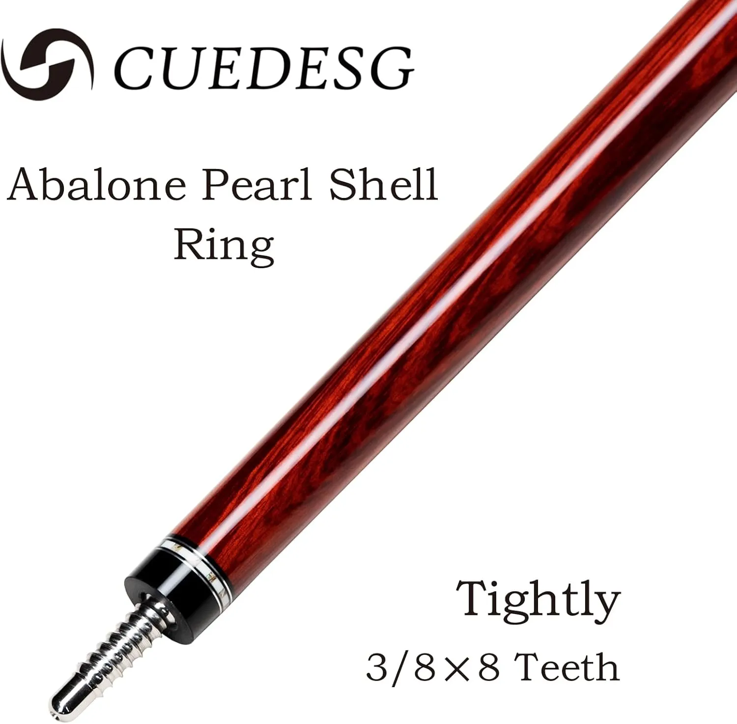 Carbon Fiber Pool Cue Stick 10.5mm/11.8mm/12.5mm,Low Deflection Pool Stick with Rare Wood Butt,Professional Cue Stick with Box Case