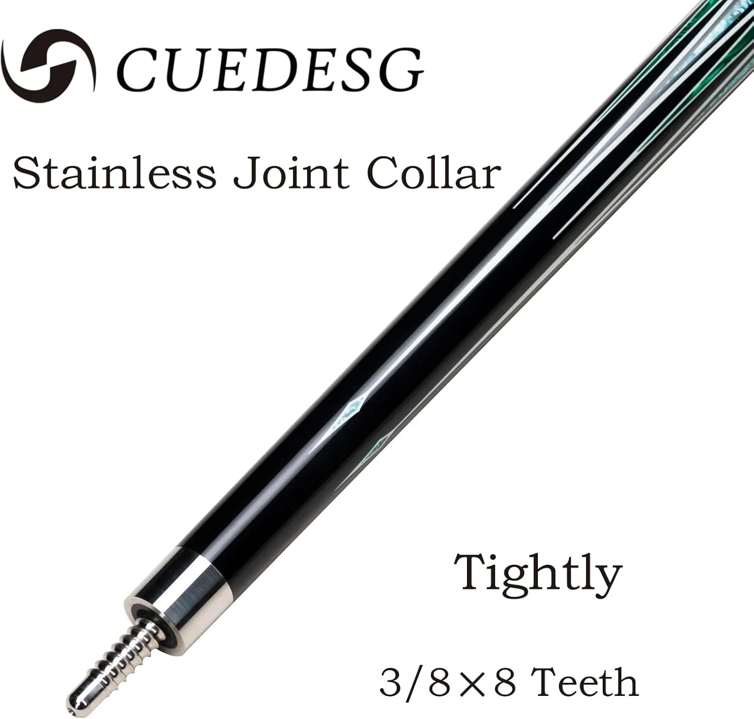 Carbon Fiber Pool Cue Stick 10.5mm/11.8mm/12.5mm,Low Deflection Pool Stick,Professional Cue Stick with Case