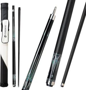 Carbon Fiber Pool Cue Stick 10.5mm/11.8mm/12.5mm,Low Deflection Pool Stick,Professional Cue Stick with Case