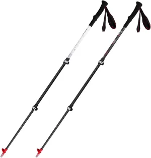 Carbon Fiber Trekking Poles,62-135 Cm Adjustable Travel Hiking Pole, Telescopic Lightweight Hiking Poles with EVA Handle, for Hiking, Camping
