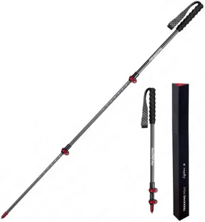 Carbon Trekking Poles, Ultralight, Collapsible for Hiking, Trekking, Walking, Snowshoeing - with Adjustable Locks Expandable to 51.1"", 1-pc Pack Adjustable Hiking or Walking Sticks