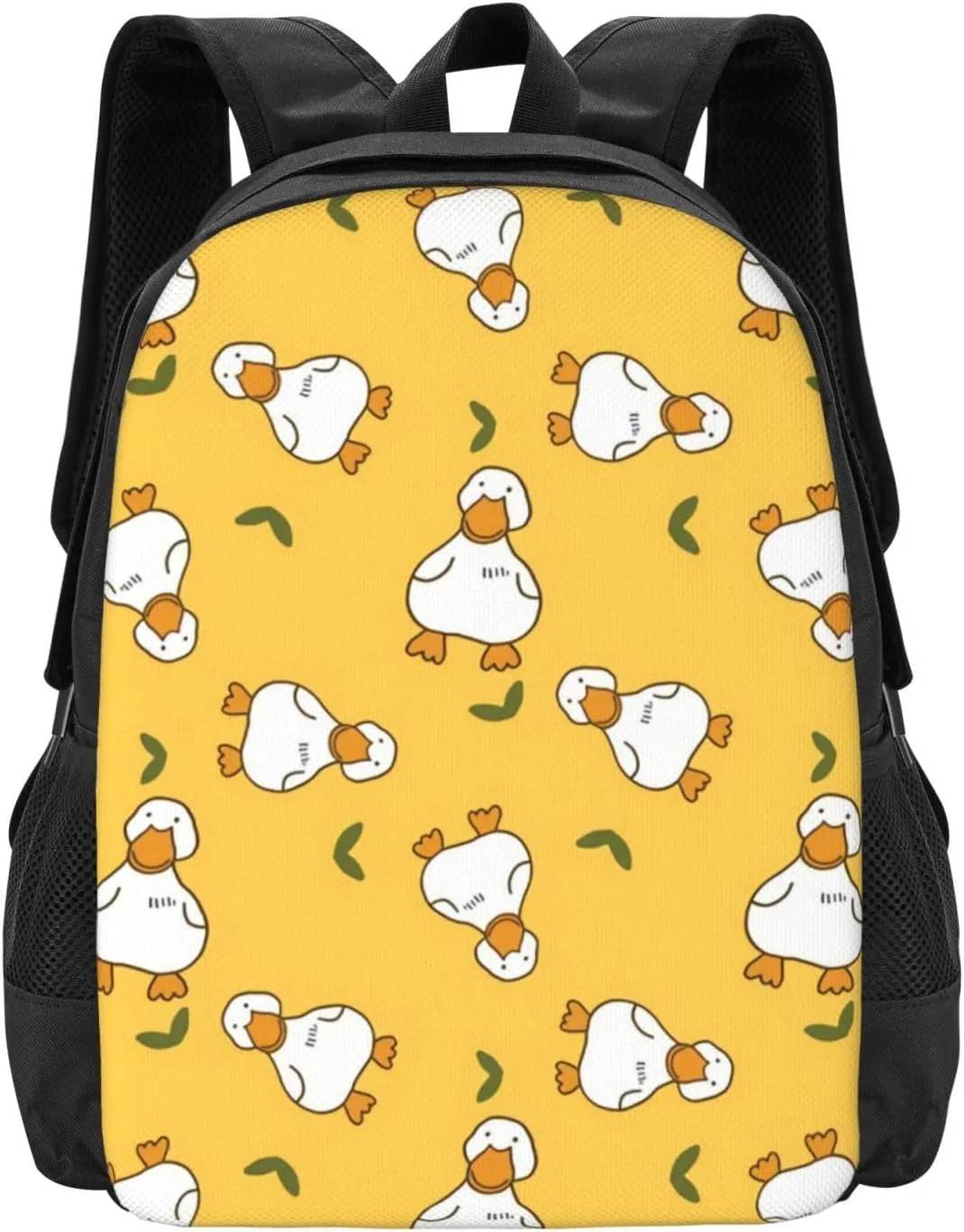 Cartoon Duck Yellow Lightweight Packable Backpack Travel Casual Large Capacity Daypack Foldable Backpack For Men Women