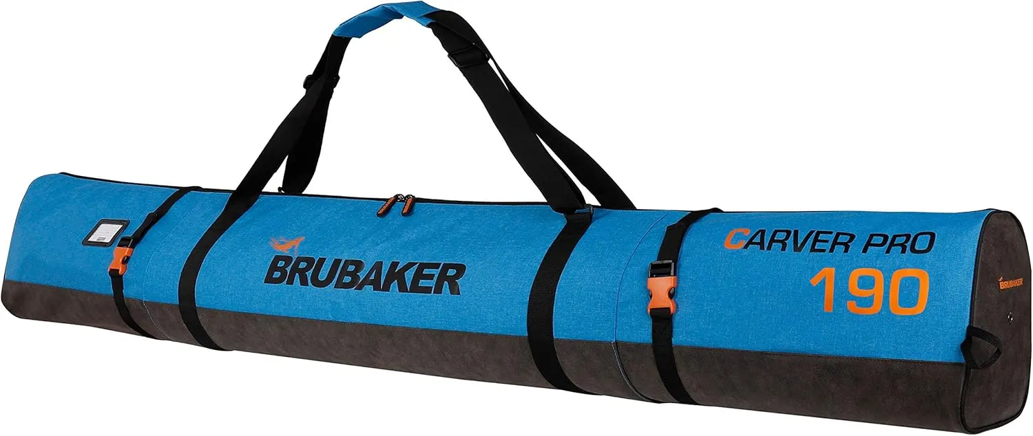 Carver Performance Ski Bag for 1 Pair of Skis and Poles - Blue Black