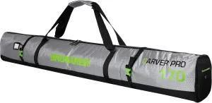 CarverTec Pro Ski Bag for 1 Pair of Skis and Poles - Silver Green