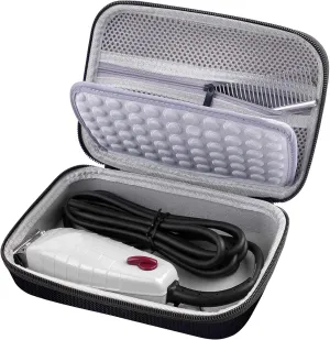Case for Andis Professional T-Outliner Beard & Hair Trimmer, Model GTO 04780/04710/04603/04775, with Mesh Pocket for Attachment Set - Bag Only (Black Grey Inner)