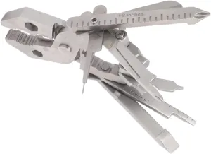 Cast Steel Tool Pliers Portable Pliers Tool Multi Function Card Needle Wire Stripper Wrench Multitool Knife Needle Nose Pliers with Strong Performance for Outdoor, Simple Repair, C