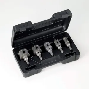 Champion Cutting Tool 5 Piece Carbide Tipped Hole Cutter Set: CT7P-SET-5: Bolt Clearance Sizes, 1" Depth of Cut
