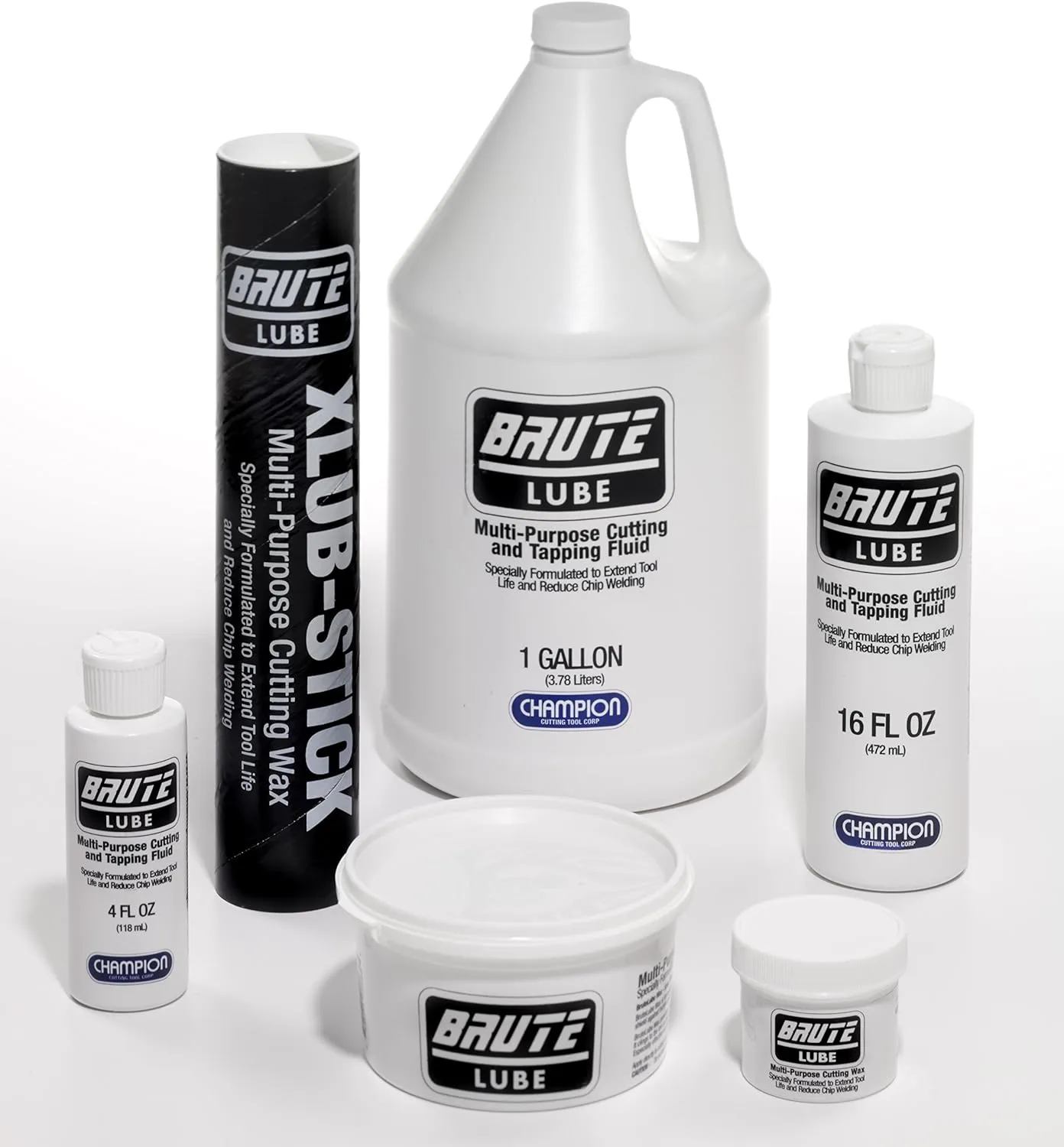 Champion Cutting Tool BruteLube 16 oz Tub Cutting Wax Lubricant: XLUB-WAX-16