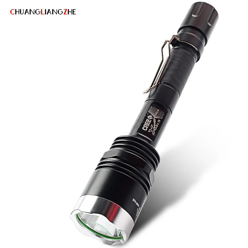 CHENGLIANGZHE LED Flashlight 18650 Battery  Waterproof Rechargable Flashlights Torches portable work light outdoor lighting
