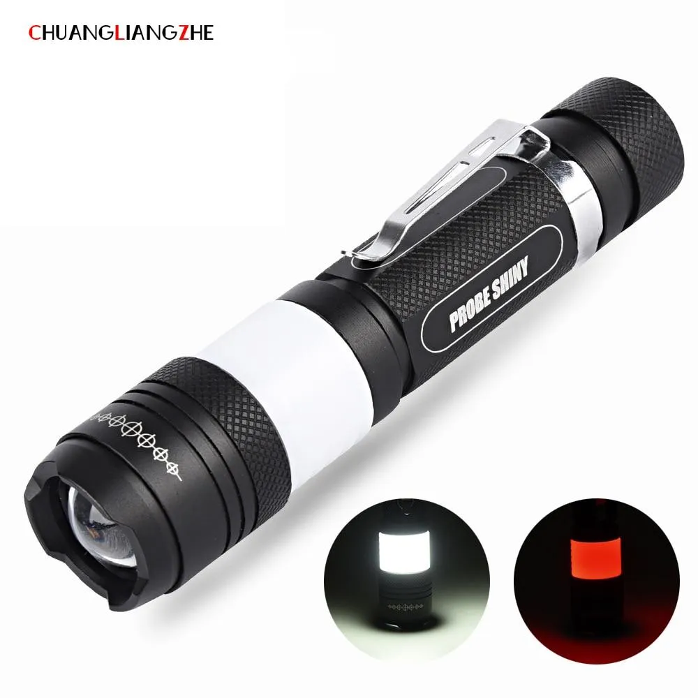 CHENGLIANGZHE Led led flashlight USB Rechargeable Flashlight Rotating Zoom Led Outdoor Waterproof led flashlight 18650 battery