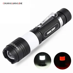 CHENGLIANGZHE Led led flashlight USB Rechargeable Flashlight Rotating Zoom Led Outdoor Waterproof led flashlight 18650 battery