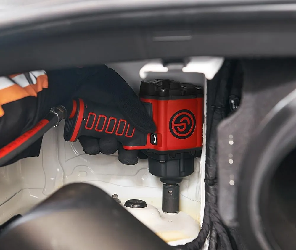 Chicago Pneumatic CP7755 Air Impact Wrench (1/2 Inch), Air Gun Industrial Repair & Assembly Tool, Short Anvil, Air Flex Mini, Pistol Handle, Twin Hammer, Max Torque Output 959 ft. lbf/1300 Nm7700 RPM