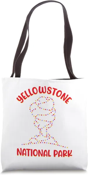 Christmas The Geyser of Yellowstone National Park Tote Bag