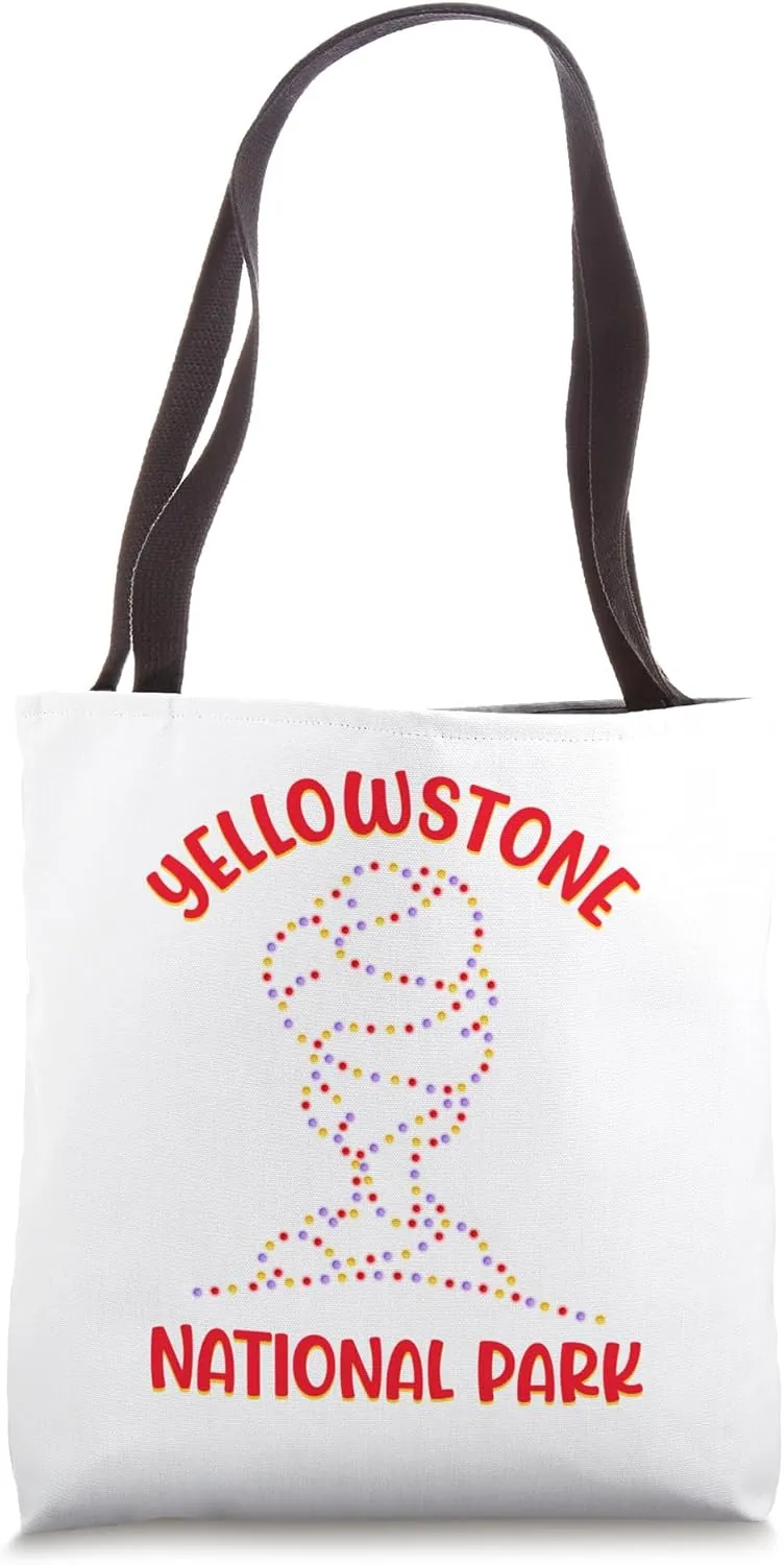 Christmas The Geyser of Yellowstone National Park Tote Bag