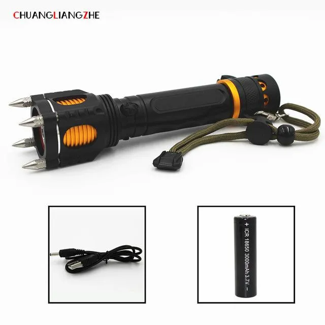 CHUANGLIANGZHEPowerful led flashlight 18650 battery led flashlight rechargeable luminarias waterproof mini led lights lanterna