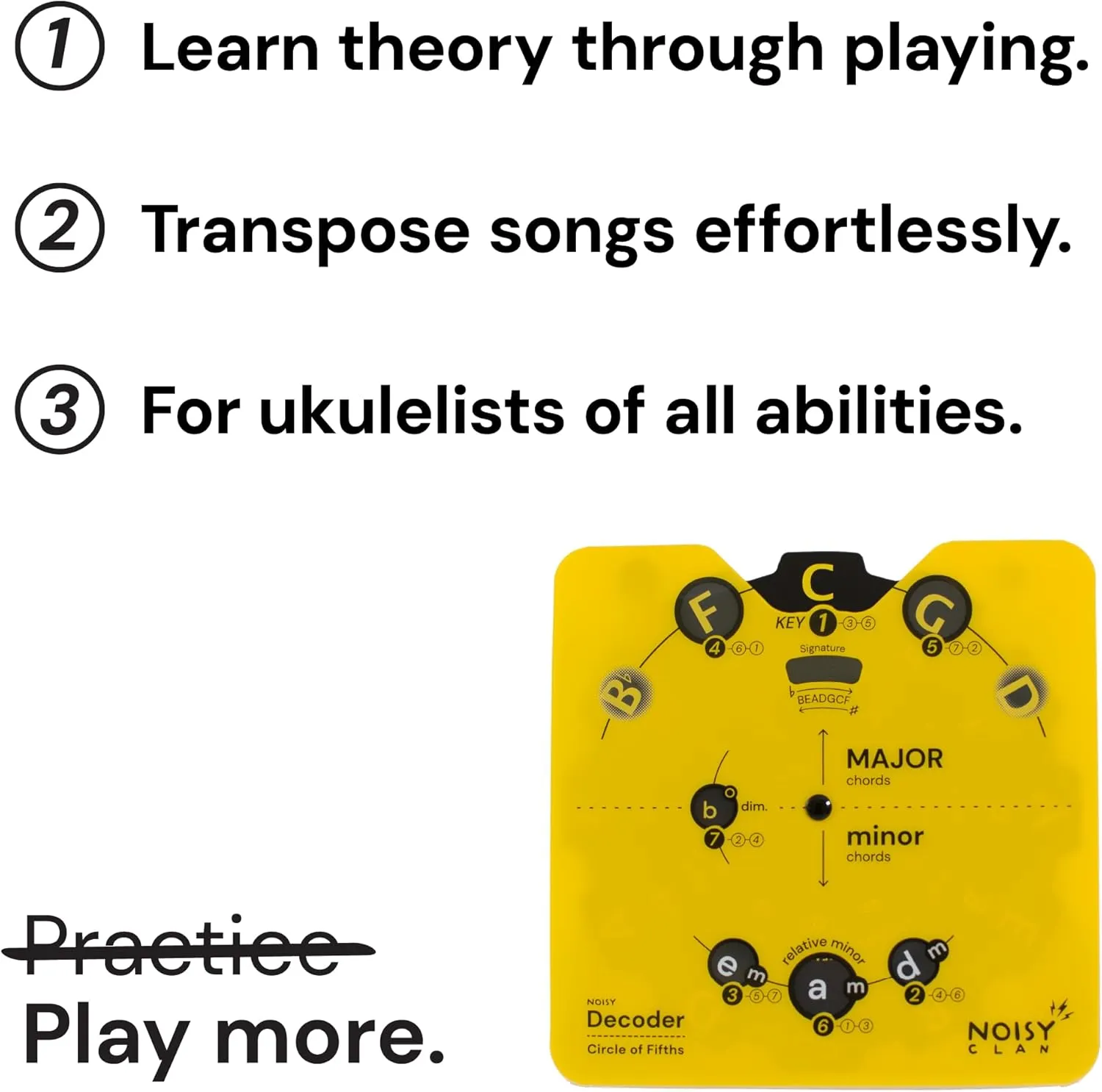 Circle of Fifths For Ukulele - Ukulele Theory Book & Chord Wheel - Music Theory made EASY! Play More, Write More, Explore Music (Ukulele Theory)