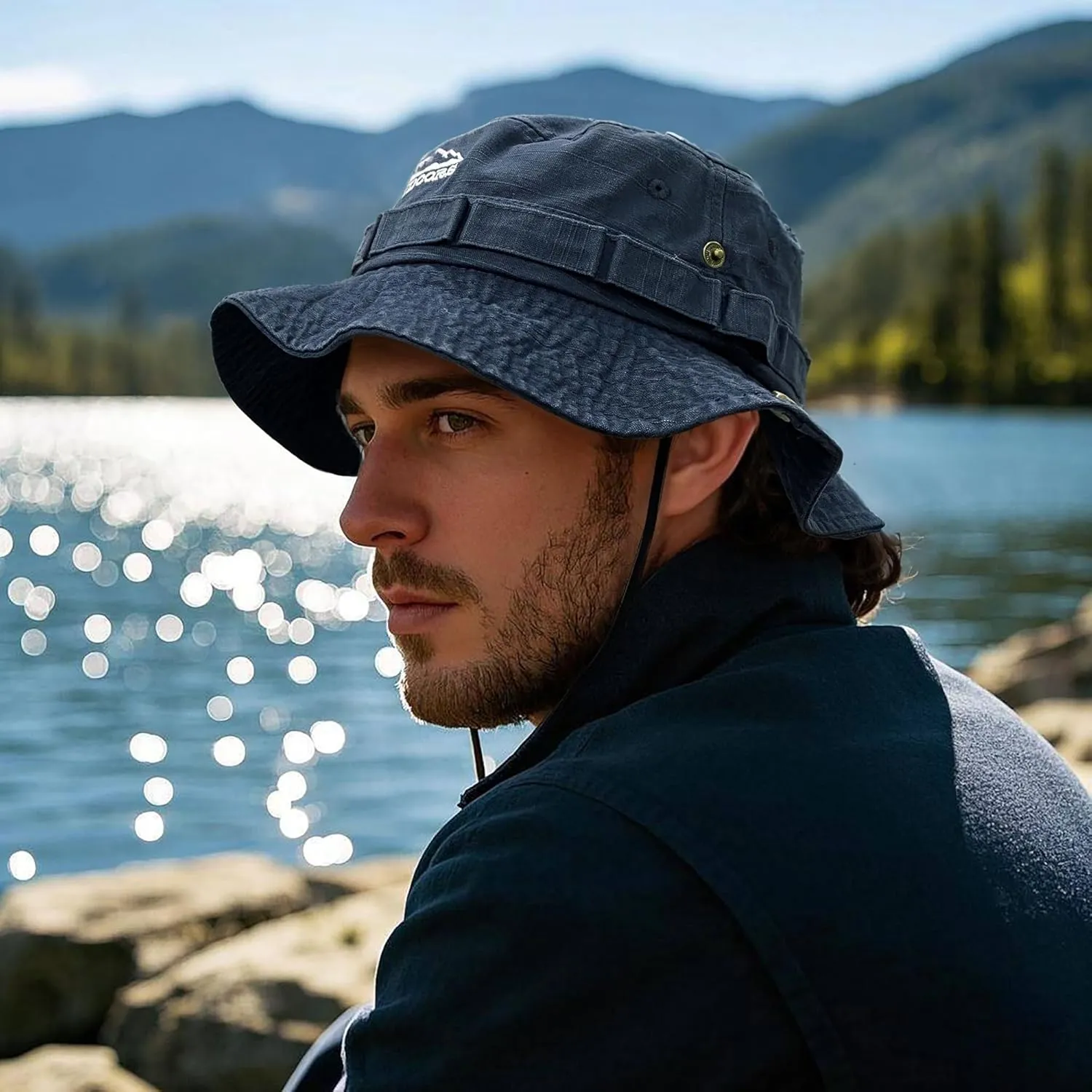 CLAPE Bucket Hat Lightweight Breathable UPF 50  UV Protection Wide Brim Foldable Fishing Hat Outdoor Camping Hiking Sun Hat