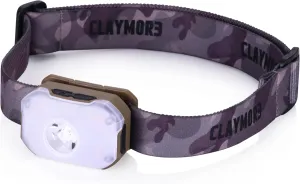 Claymore Heady2 (Tan) - Rechargeable LED Headlamp Flashlight, Lightweight for Camping, Running, Hiking, Emergency & Industrial Use. USB-C Charging, Up to 40 Hours Battery Life, Waterproof.