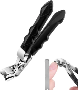 Clipmaster Pro Toenail Clippers, Wide Jaw Opening Nail Clipper for Seniors (1 Pcs)