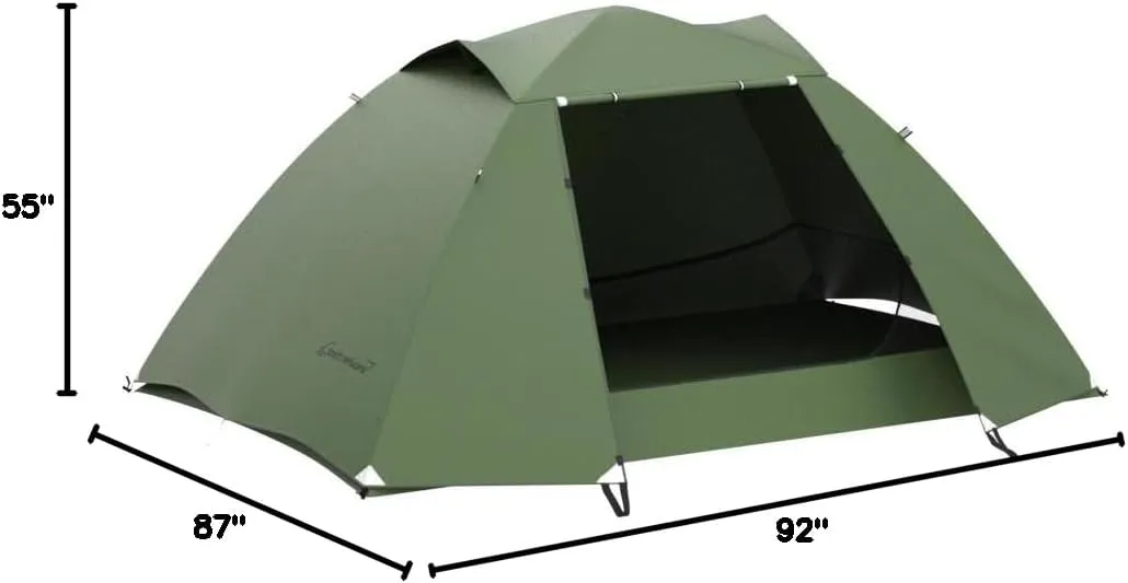 Clostnature Polaris Lightweight Backpacking Tent - 1/1.5/2/3/4/6 Person Ultralight Waterproof Camping Tent, 3 Season Large Size Easy Setup Tent for Family, Outdoor, Hiking and Mountaineering