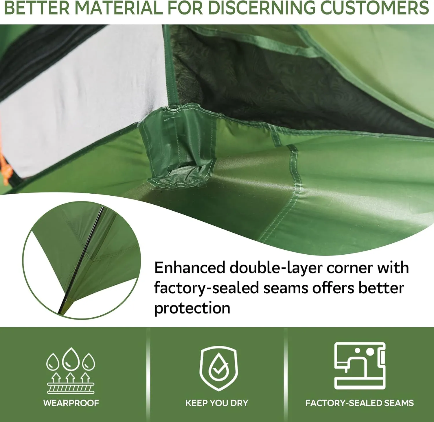 Clostnature Polaris Lightweight Backpacking Tent - 1/1.5/2/3/4/6 Person Ultralight Waterproof Camping Tent, 3 Season Large Size Easy Setup Tent for Family, Outdoor, Hiking and Mountaineering