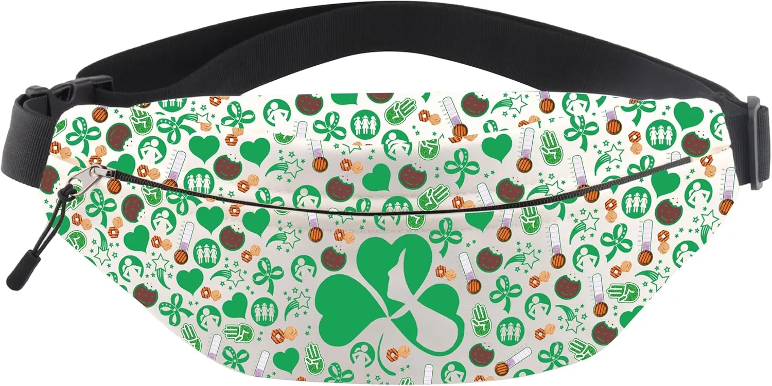 CMNIM Sc-ut Troop Leader Waist Bag Troop Leader Gifts Sco-t Symbol Fanny Pack Bag Girl S Mom Merchandise C-kie Dealer Gift Bag (Sc-ut G Belt Bag)