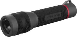 Coast GX30 2300 Lumen Waterproof Alkaline and Rechargeable Dual Power LED Flashlight with Twist Focus, Anti-Roll Cap and Textured Handle, 6 x AA Batteries Included (length 8.5 inches)