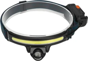 COB Headlamp, Intelligent Hand Sensing,XPG and COB Wick,Fast USB Charging,Main lamp Strobe,for Outdoor Hiking,Camping,Fishing
