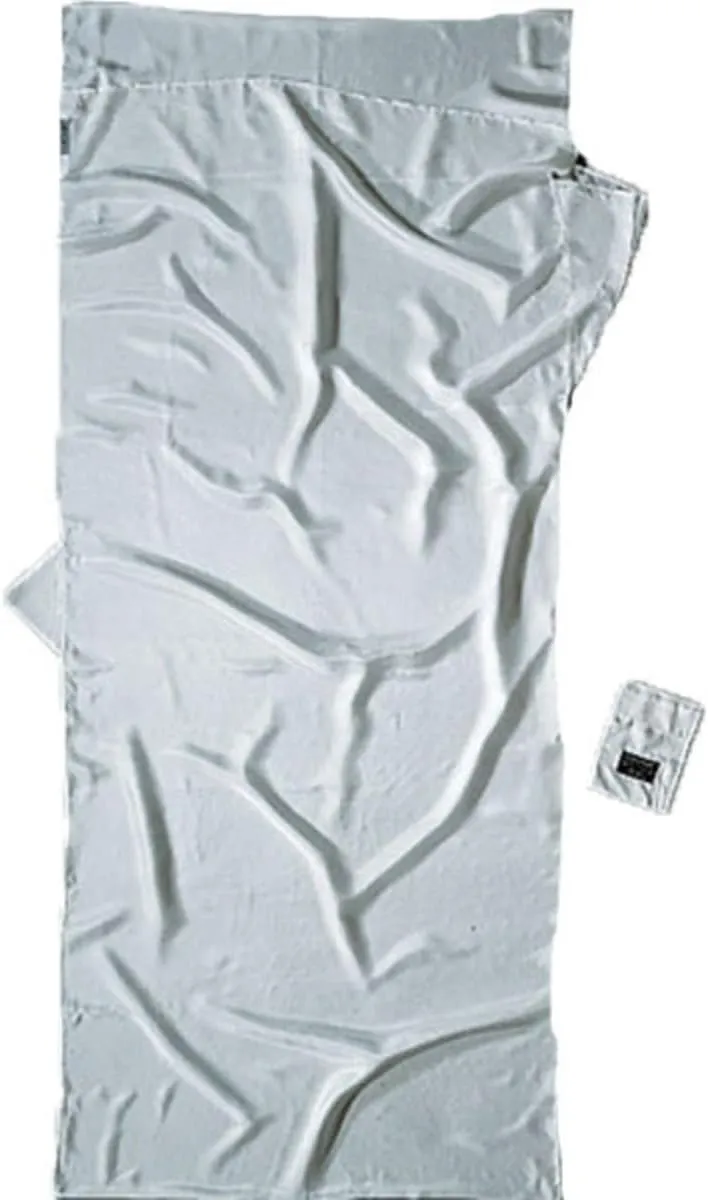 Cocoon Summer Rectangular Silk Sleeping Bag for 2 Person, 210 x 88 cm, White