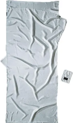 Cocoon Summer Rectangular Silk Sleeping Bag for 2 Person, 210 x 88 cm, White