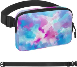 Colorful Tie Dyeing-134 Belt Bag for Men and Women Fanny Pack,Belt Bag with Adjustable Strap,Fashion Crossbody Everywhere Belt Bag for Travel Outdoors Running Hiking
