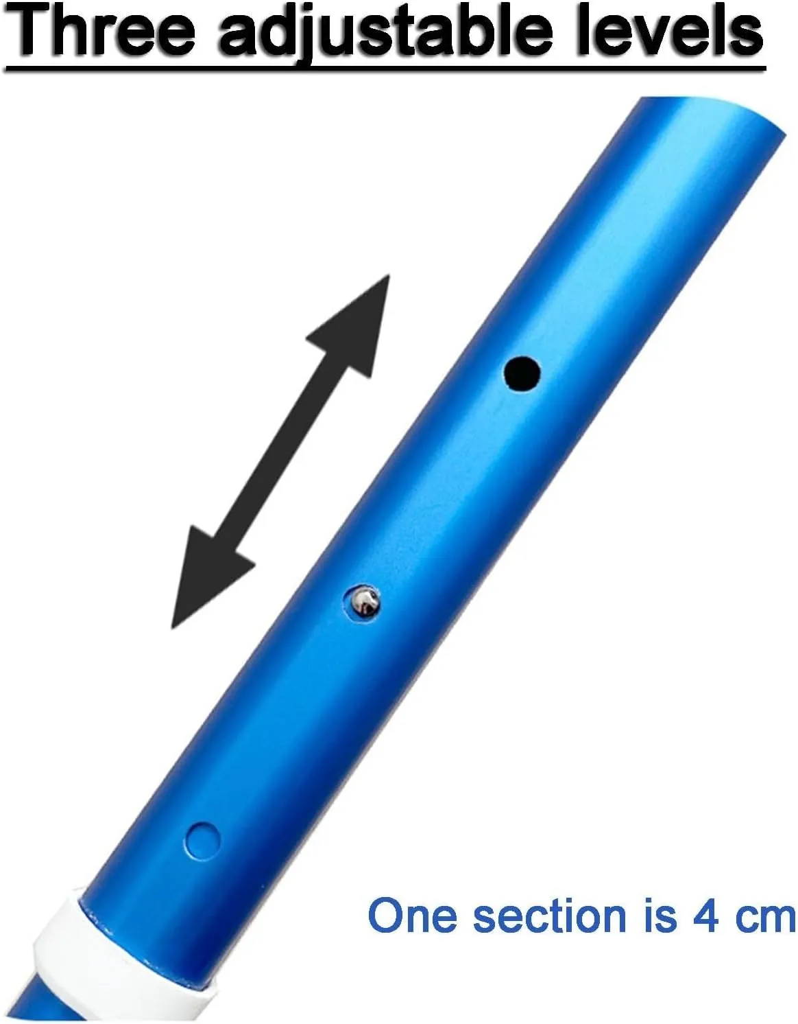 Compact and Durable Titanium Alloy Cane with Rotatable Handle, Safety Lock Mechanism, and Wrist Strap for Added Security(116)