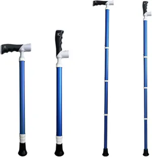 Compact and Durable Titanium Alloy Cane with Rotatable Handle, Safety Lock Mechanism, and Wrist Strap for Added Security(116)